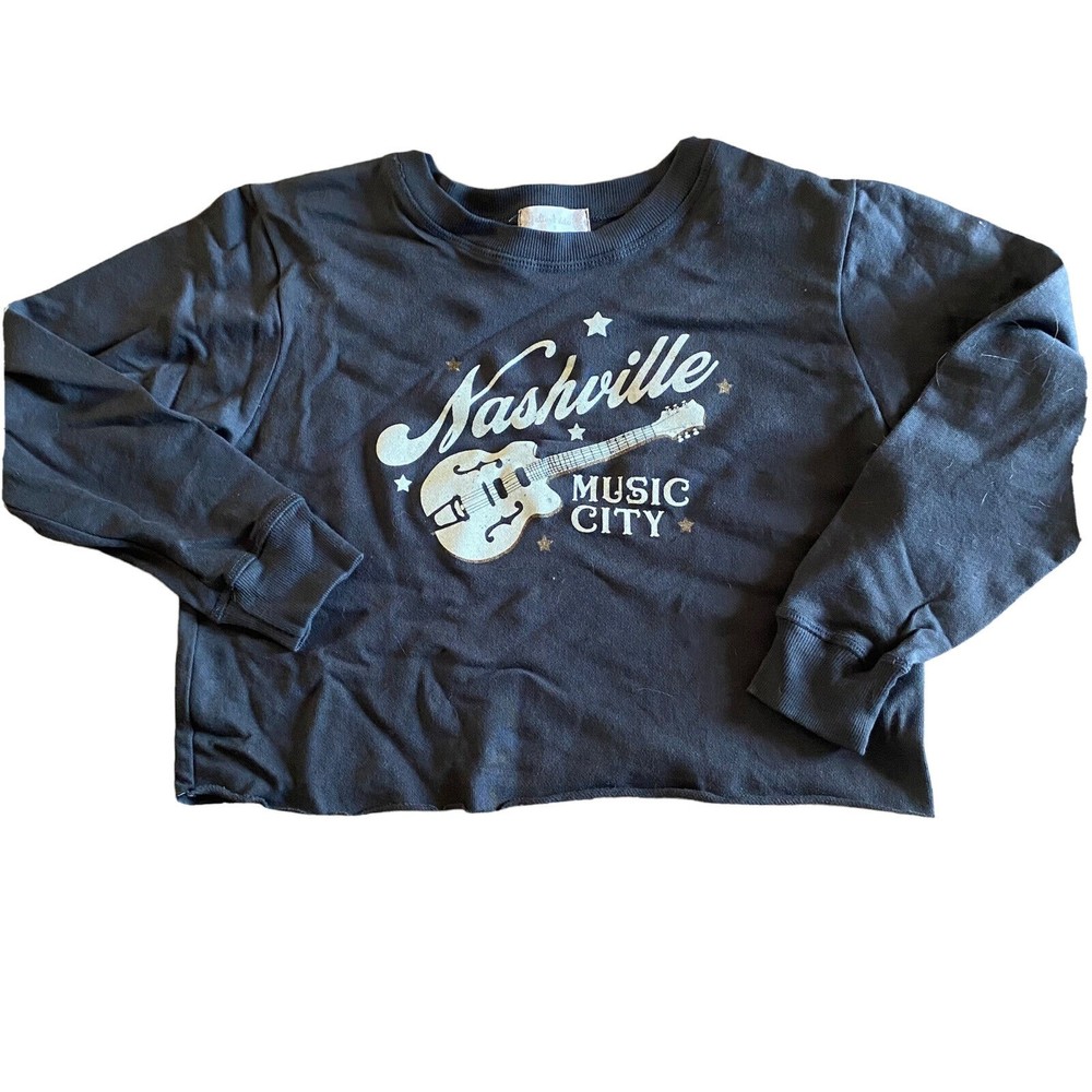 Altrd State Crop Nashville Graphic Print Top Shirt Cotton WOMENS Small